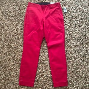 Old Navy Red Pull-on Pants size 6 NWT